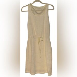 Cream Sleeveless Knit Dress